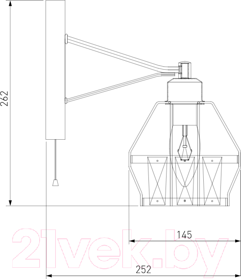 Изображение товара Бра Евросвет Lord 70075/1 (черный)