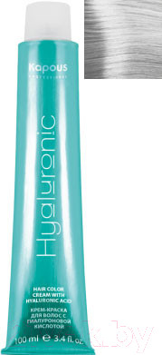 Изображение товара Крем-краска для волос Kapous Hyaluronic Acid с гиалуроновой кислотой 10.012 (платиновый блонд прозрачный табачный)