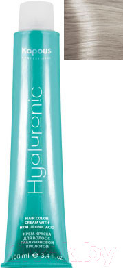 Изображение товара Крем-краска для волос Kapous Hyaluronic Acid с гиалуроновой кислотой 10.1 (платиновый блонд пепельный)