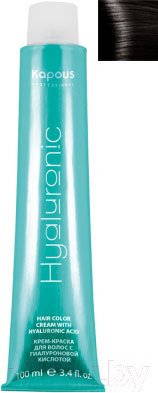 Изображение товара Крем-краска для волос Kapous Hyaluronic Acid с гиалуроновой кислотой 3.00 (темно-коричневый интенсивный)