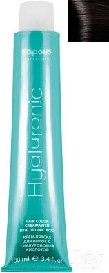 Изображение товара Крем-краска для волос Kapous Hyaluronic Acid с гиалуроновой кислотой 4.84 (коричневый брауни)