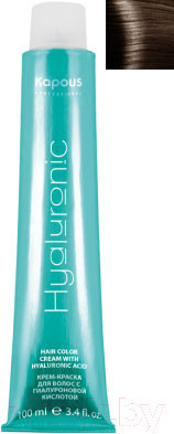 Изображение товара Крем-краска для волос Kapous Hyaluronic Acid с гиалуроновой кислотой 6.81 (темный блонд капучино пепельный)