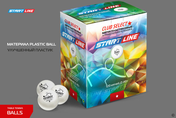 Изображение товара Набор мячей для настольного тенниса Start Line lub Select 1 / 311209