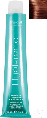 Изображение товара Крем-краска для волос Kapous Hyaluronic Acid с гиалуроновой кислотой 7.44 (блондин интенсивный медный)
