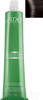 Изображение товара Крем-краска для волос Kapous Studio Professional с женьшенем и рисовыми протеинами 3.0 (темно-коричневый)