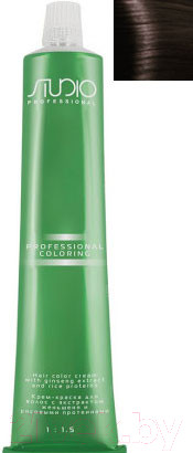 Изображение товара Крем-краска для волос Kapous Studio Professional с женьшенем и рисовыми протеинами 4.3 (золотисто-коричневый)