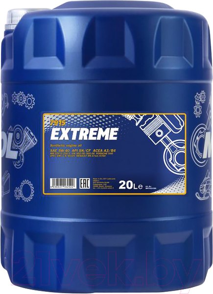 Изображение товара Моторное масло Mannol Extreme 5W40 SN/CF / MN7915-20 (20л)