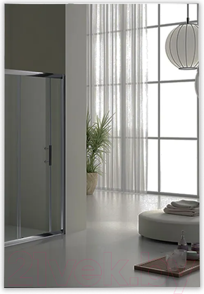 Изображение товара Зеркало Пекам Greta Fly 80x140 / GretaFly-80x140scl (с подсветкой, с сенсором на прикосновение, часами)