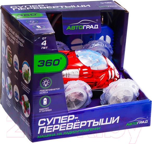 Изображение товара Радиоуправляемая игрушка Автоград Перевертыш Трюк / 7706963 (красный)