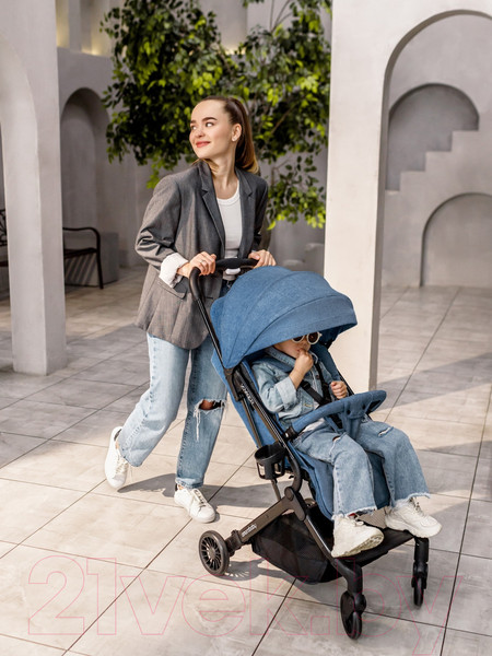 Изображение товара Детская прогулочная коляска Amarobaby Voyager / AB22-10VOYAGER/20 (синий)