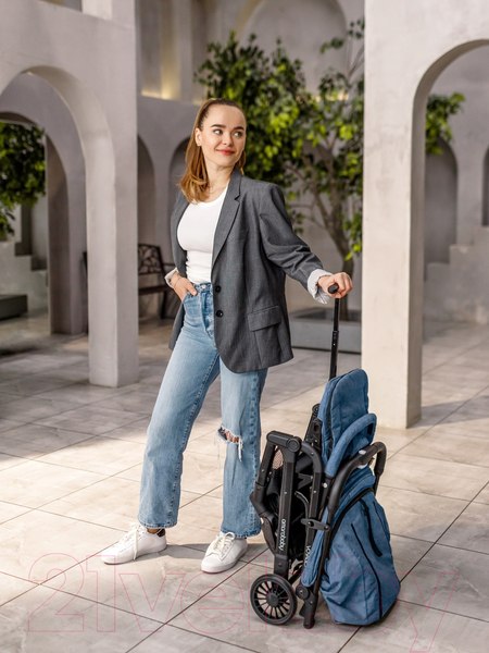 Изображение товара Детская прогулочная коляска Amarobaby Voyager / AB22-10VOYAGER/20 (синий)