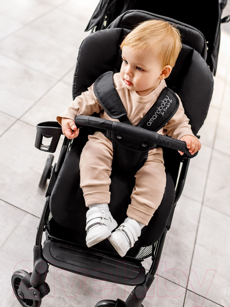 Изображение товара Детская прогулочная коляска Amarobaby Voyager / AB22-10VOYAGER/09 (черный)