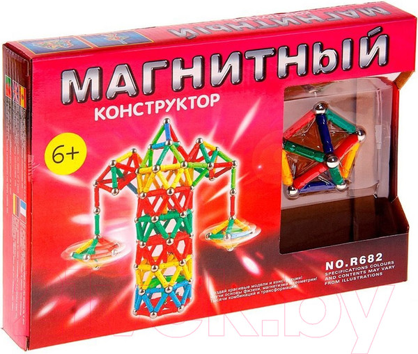 Изображение товара Конструктор магнитный Sima-Land Веселая карусель / 465805