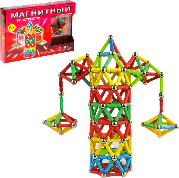 Изображение товара Конструктор магнитный Sima-Land Веселая карусель / 465805