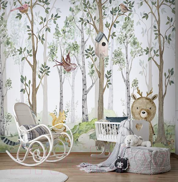 Изображение товара Фотообои листовые Vimala Звери на лужайке (270x300)