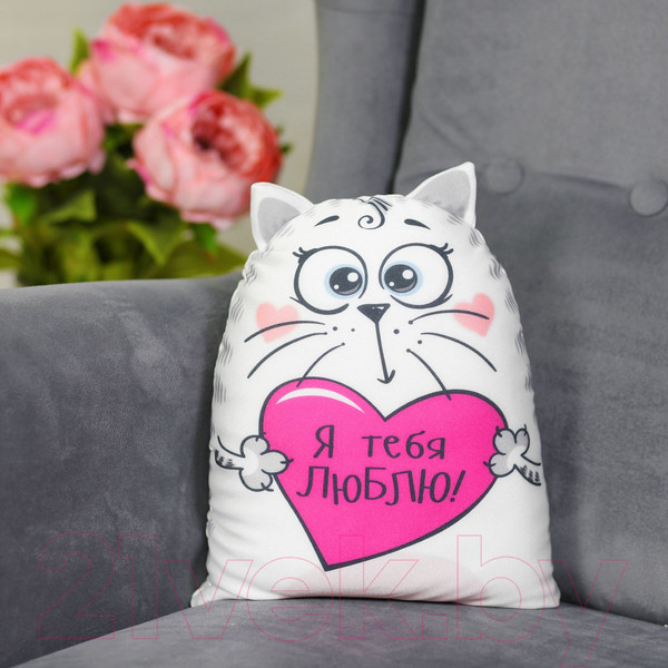 Изображение товара Подушка-игрушка Mni Mnu Я тебя люблю! Котэ / 1331832