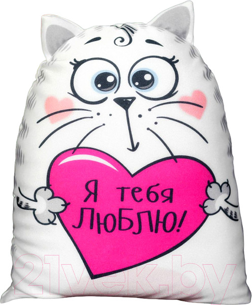 Изображение товара Подушка-игрушка Mni Mnu Я тебя люблю! Котэ / 1331832