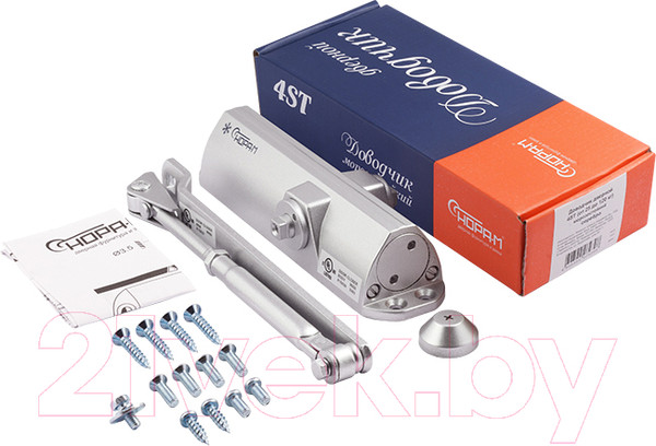 Изображение товара Доводчик с рычагом Нора-М 4ST (серебристый)