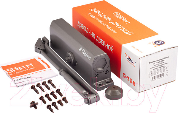 Изображение товара Доводчик с рычагом Нора-М 740 DA (графитово-бронзовый)