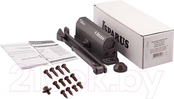 Изображение товара Доводчик с рычагом Нора-М Isparus 430 (графитовый)