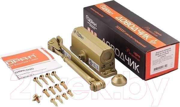 Изображение товара Доводчик с рычагом Нора-М №2S (золото)