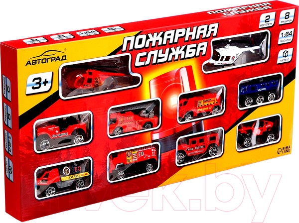 Изображение товара Набор игрушечной техники Sima-Land Пожарные / 502587