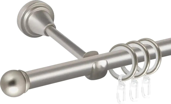 Изображение товара Карниз для штор АС ФОРОС Prime D16Г + наконечники Сфера (2м, сатин)