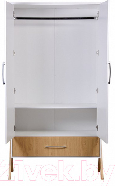 Изображение товара Шкаф Polini Kids Porto 3100 / 0002573.163 (белый/дуб каменный)