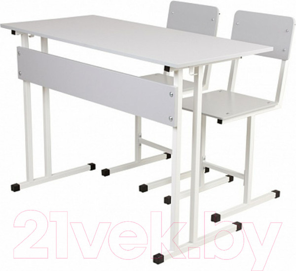 Изображение товара Стул детский Polini Kids City / 0002611.55 (S, белый/серый)