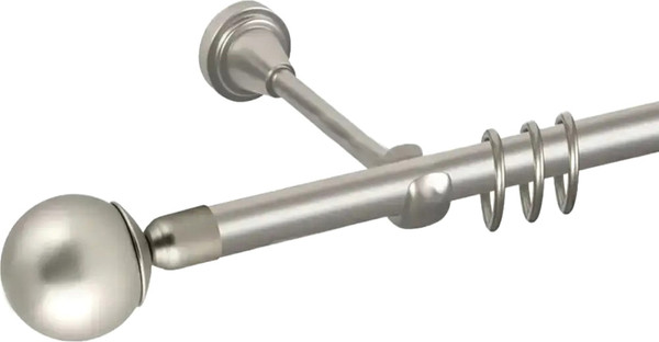 Изображение товара Карниз для штор АС ФОРОС Prime D16Г + наконечники Шар простой (2.4м, сатин)