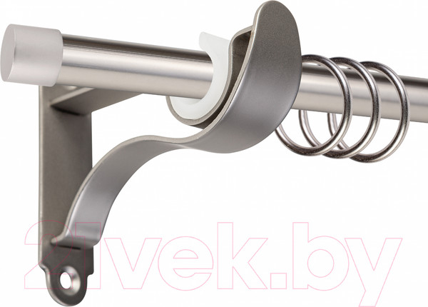 Изображение товара Карниз для штор АС ФОРОС Prime D16Г + заглушка Плоская (2м, сатин)