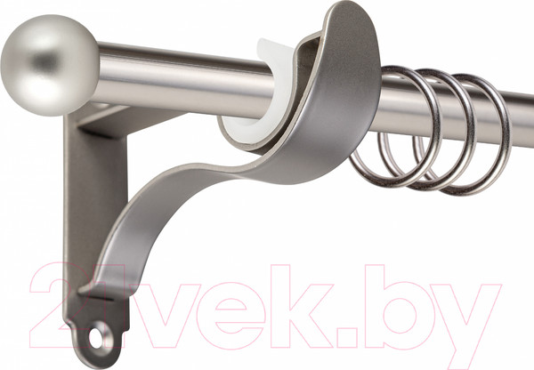 Изображение товара Карниз для штор АС ФОРОС Prime D16Г + заглушка Шар малый (2.4м, сатин)