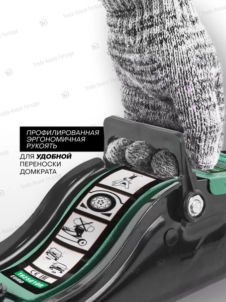 Изображение товара Подкатной домкрат RockForce RF-T825010R/Euro (19359)