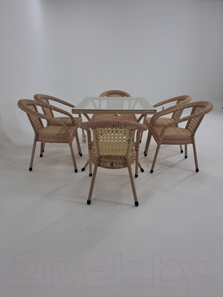 Изображение товара Комплект садовой мебели AIKO Deco 7035 прямоугольный