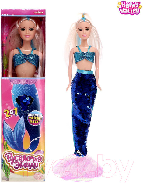 Изображение товара Кукла Happy Valley Русалочка Эмили / 5296576 (голубой)