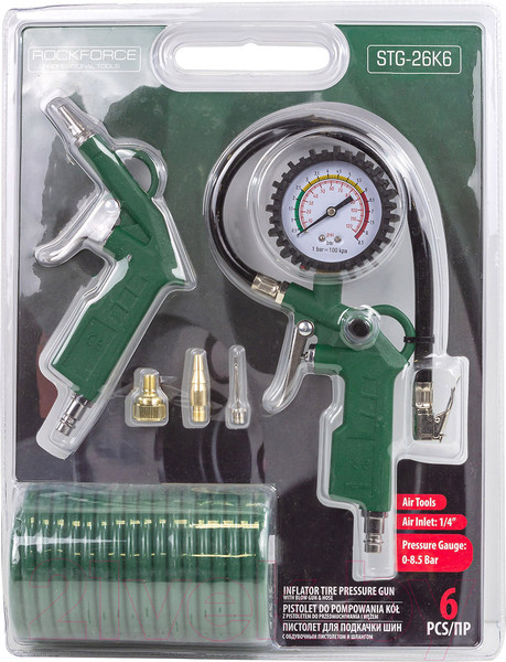 Изображение товара Набор пневмоинструмента RockForce RF-STG-26K6 (52801)