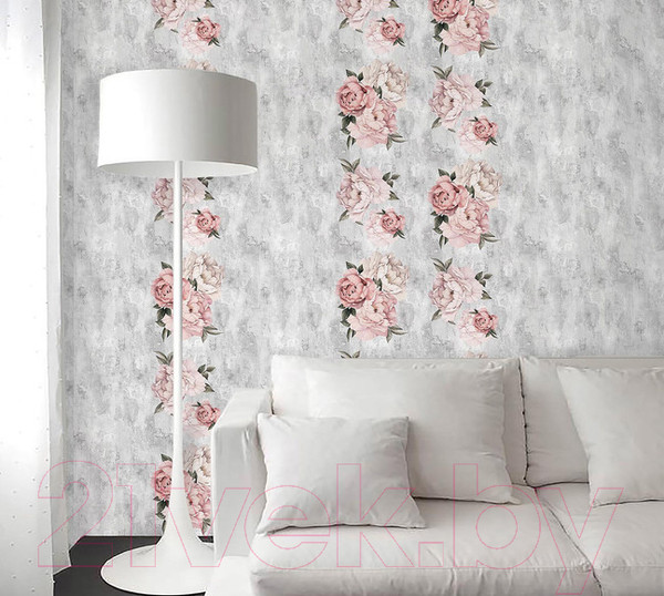 Изображение товара Панель ПВХ Европрофиль Пионы фон 651/1 (3000x250x8мм)