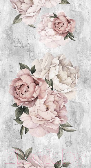 Изображение товара Панель ПВХ Европрофиль Пионы цвет 651 (2700x250x8мм)