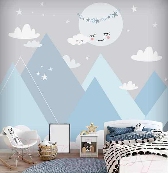 Изображение товара Фотообои листовые Vimala Синие горы (270x300)