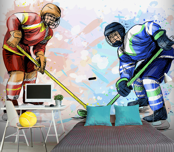 Изображение товара Фотообои листовые Vimala Хоккеист 6 (270x300)