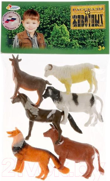 Изображение товара Набор фигурок игровых Играем вместе Домашние животные / HB336-6