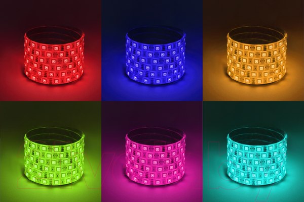 Изображение товара Светодиодная лента ЭРА LS5050-14.4-60-12-RGB-IP65-1 year-5m / Б0002347