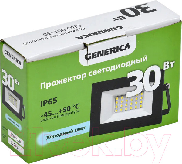 Изображение товара Прожектор Generica СДО 001-30 6500К IP65 / LPDO501-030-65-K02-G