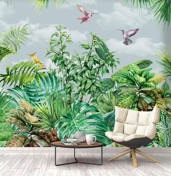 Изображение товара Фотообои листовые Vimala Тропические джунгли 5 (270x300)