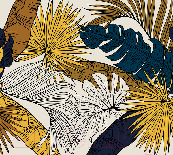 Изображение товара Фотообои листовые Vimala Векторные листья 5 (270x300)