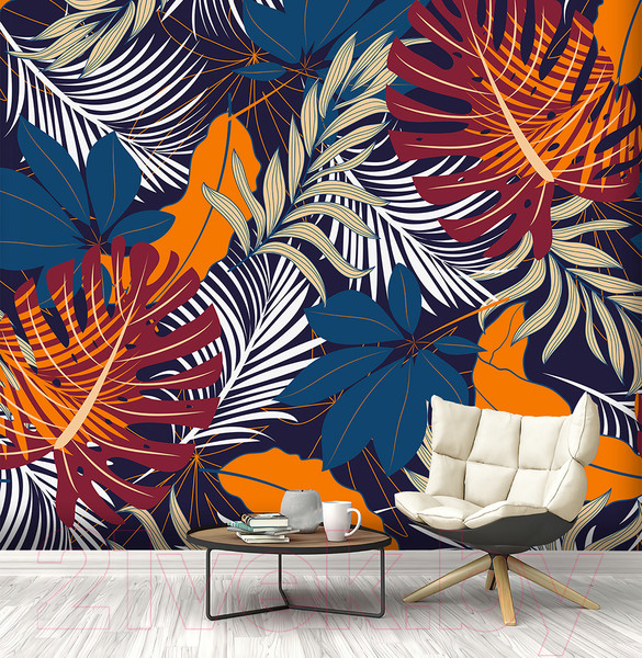 Изображение товара Фотообои листовые Vimala Векторные листья 6 (270x300)