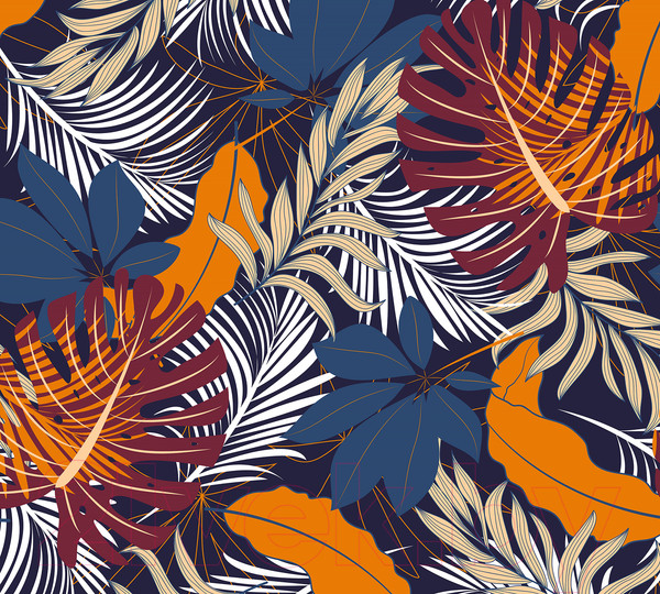 Изображение товара Фотообои листовые Vimala Векторные листья 6 (270x300)