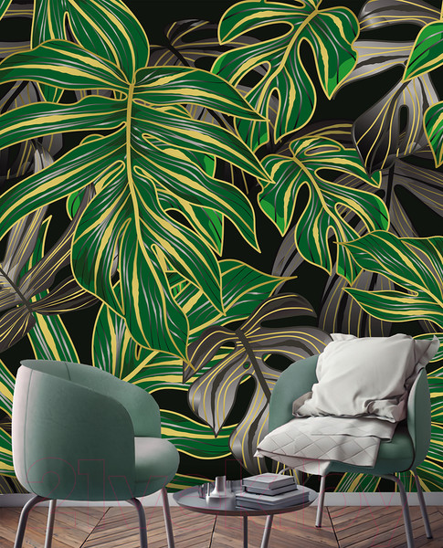 Изображение товара Фотообои листовые Vimala Векторные листья 7 (270x300)