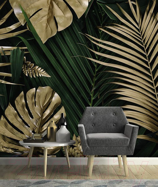 Изображение товара Фотообои листовые Vimala Золотые листья (270x300)