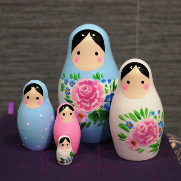 Изображение товара Матрешка сувенирная Брестская Фабрика Сувениров Матрешки в Стиле Каваи / 5324